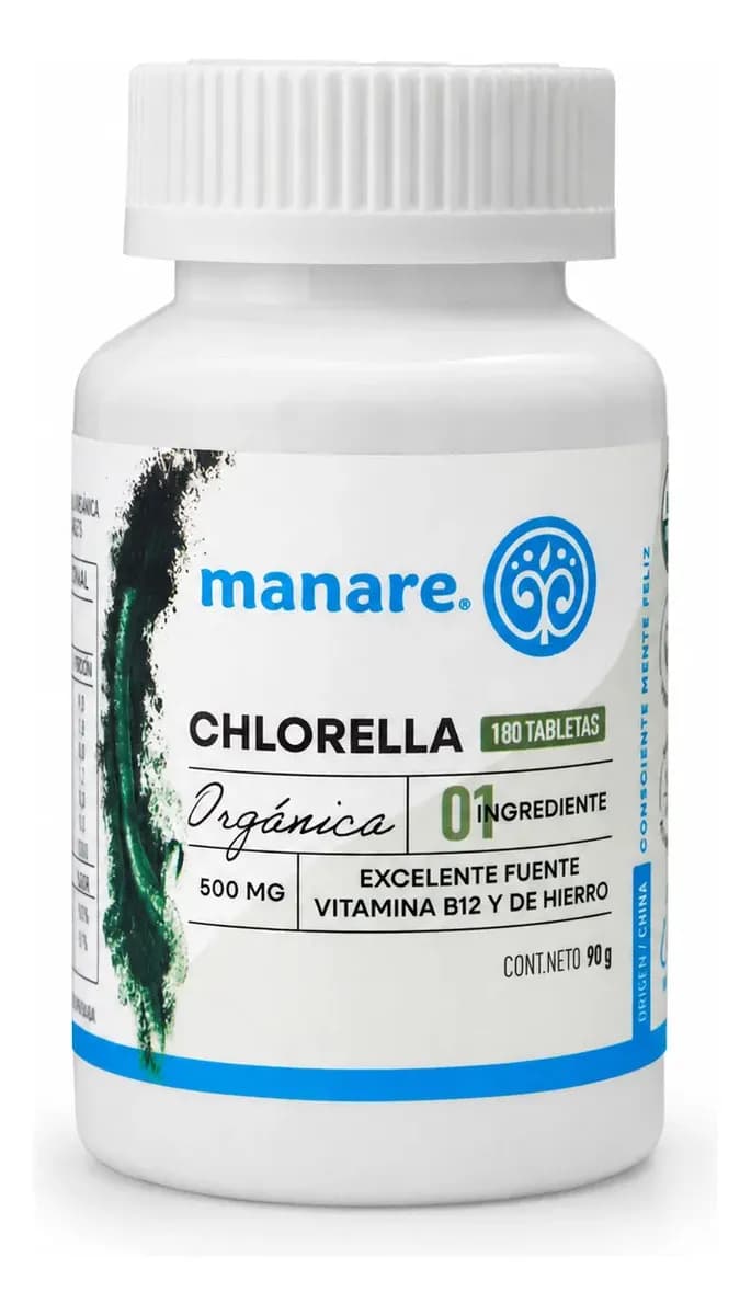 Chlorella Organica 180 Tabletas