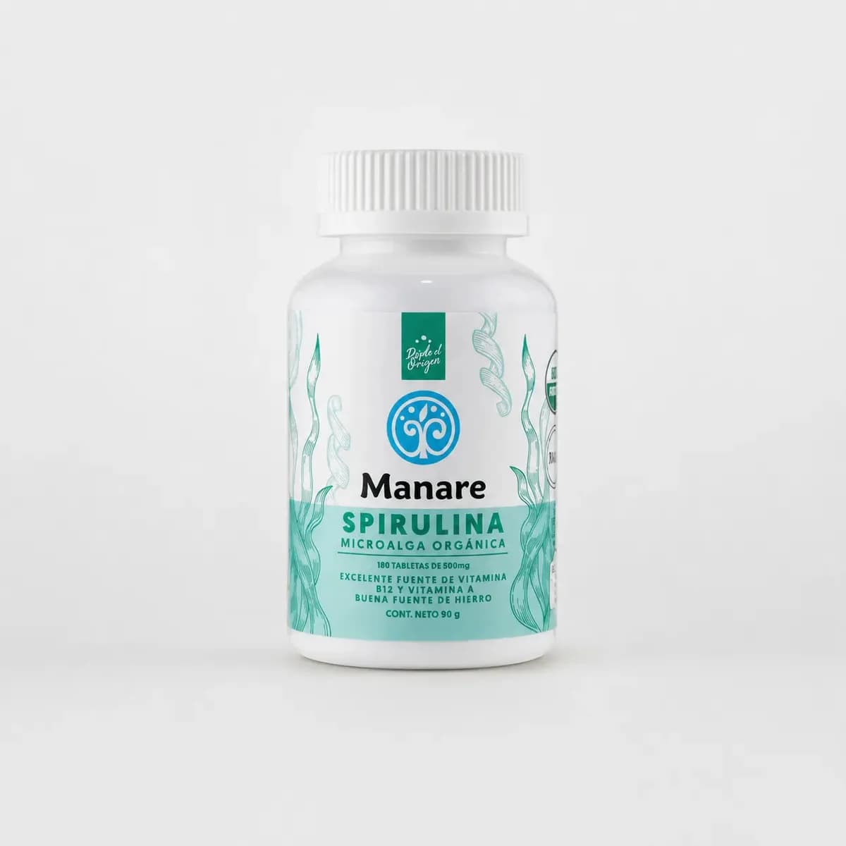 Spirulina Organica 180 Tabletas